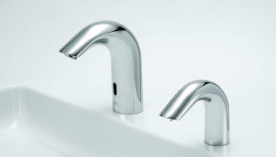 Touch free CLASSIC - deck-mounted faucets and liquid or foam soap dispensers