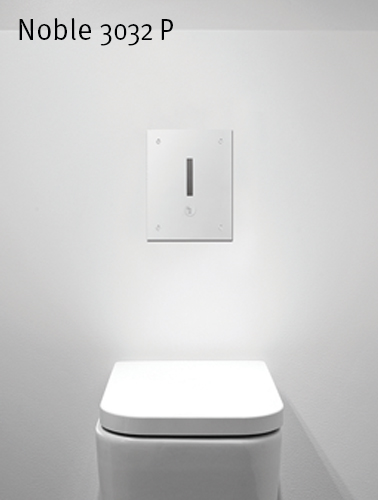 Concealed electronic flush valve for toilet operated by IR sensor Noble 3032 P - New Products At The Upcoming BDNY In NYC