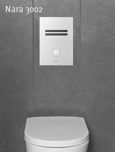 Concealed electronic flush valve for toilet operated by IR sensor -Nara 3002