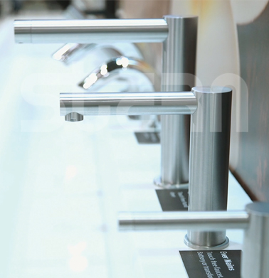 Stainless steel faucets, soap dispensers and hand dryers - HYGIENE Stainless Steel provides a smooth, easy to clean surface