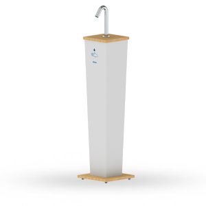 Touch Free Hand Sanitizer Dispenser Stand - Csaba Pillar Hand Sanitizer Stand
