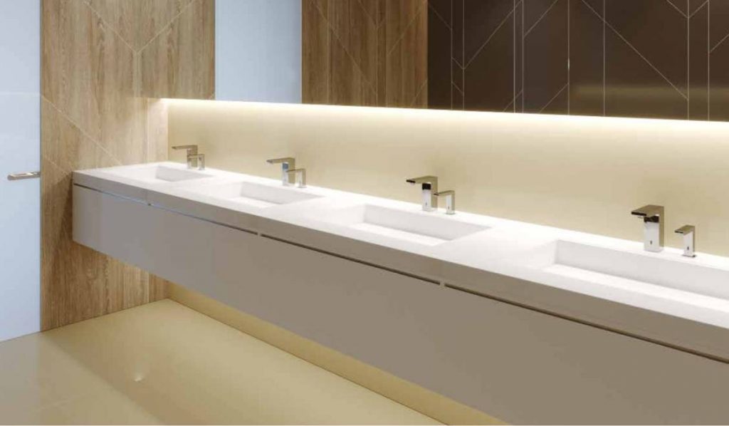 INVINCIBLE QUADRAT SOAP DISPENSERS AND FAUCETS - Touchless Trends to Combat the Spread of Germs and Viruses
