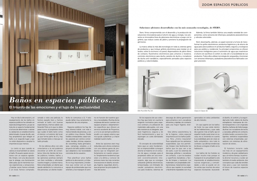 Read more about the article Stern Soap and Water Solutions Featured at SALA BAÑO Magazine