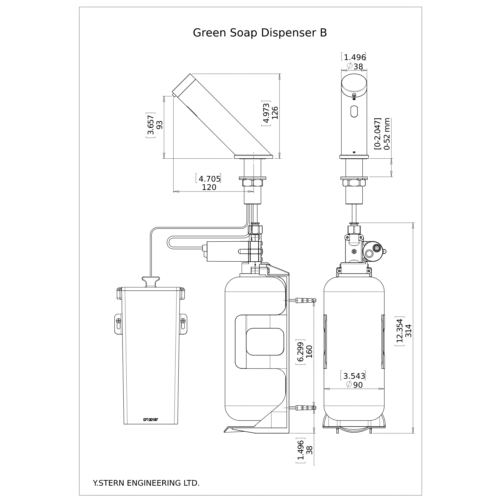 Green Automatic Soap Dispenser