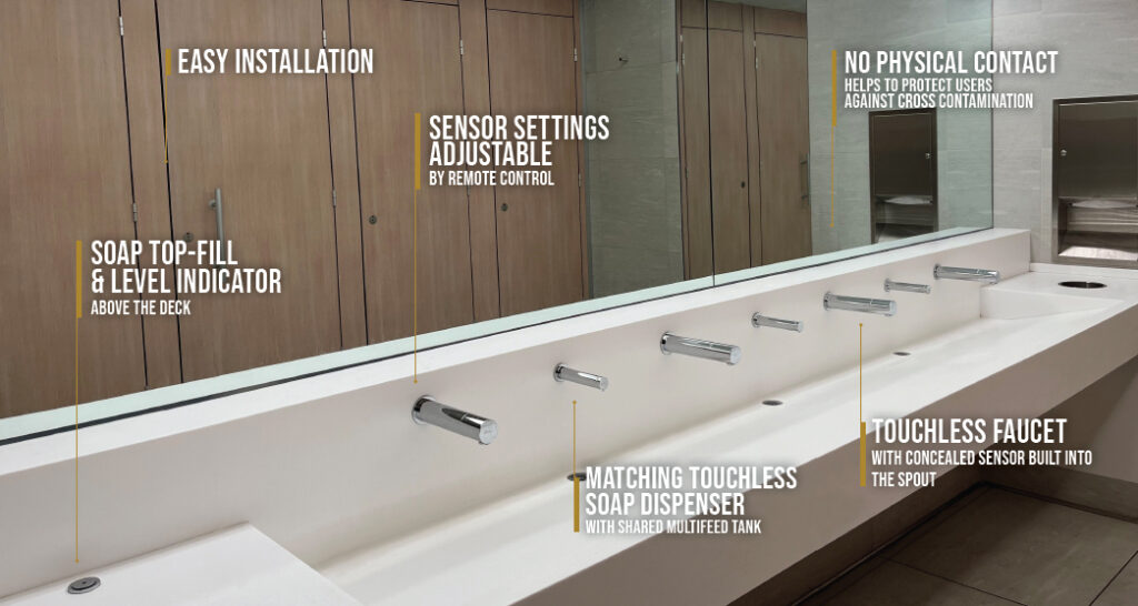 How Total Touchless Technology is Transforming Airport Washrooms - Stern Total Touchless Experience 02 Uncategorized Stern Total Touchless Experience 02 - How Total Touchless Technology is Transforming Airport Washrooms