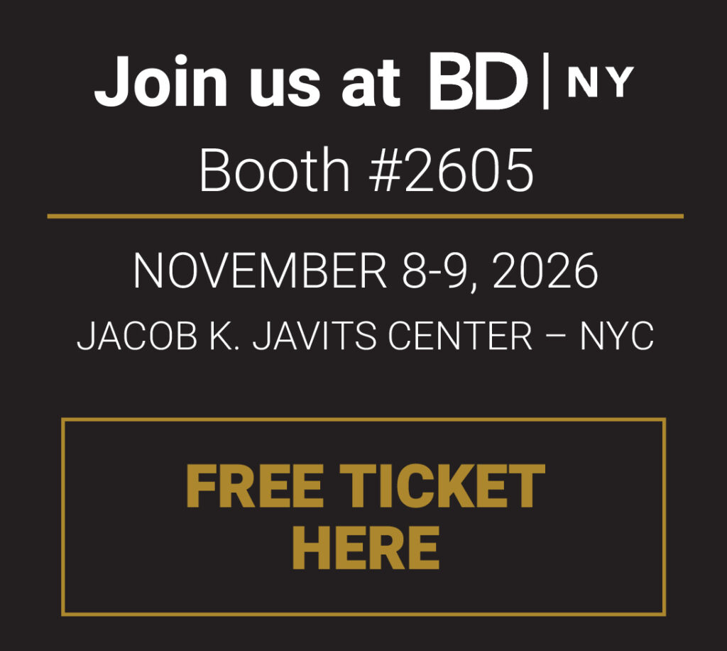 BDNY 2026 Booth Banner Free Ticket - Touchless automated bathroom